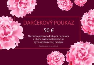 Darčekový voucher 50 €